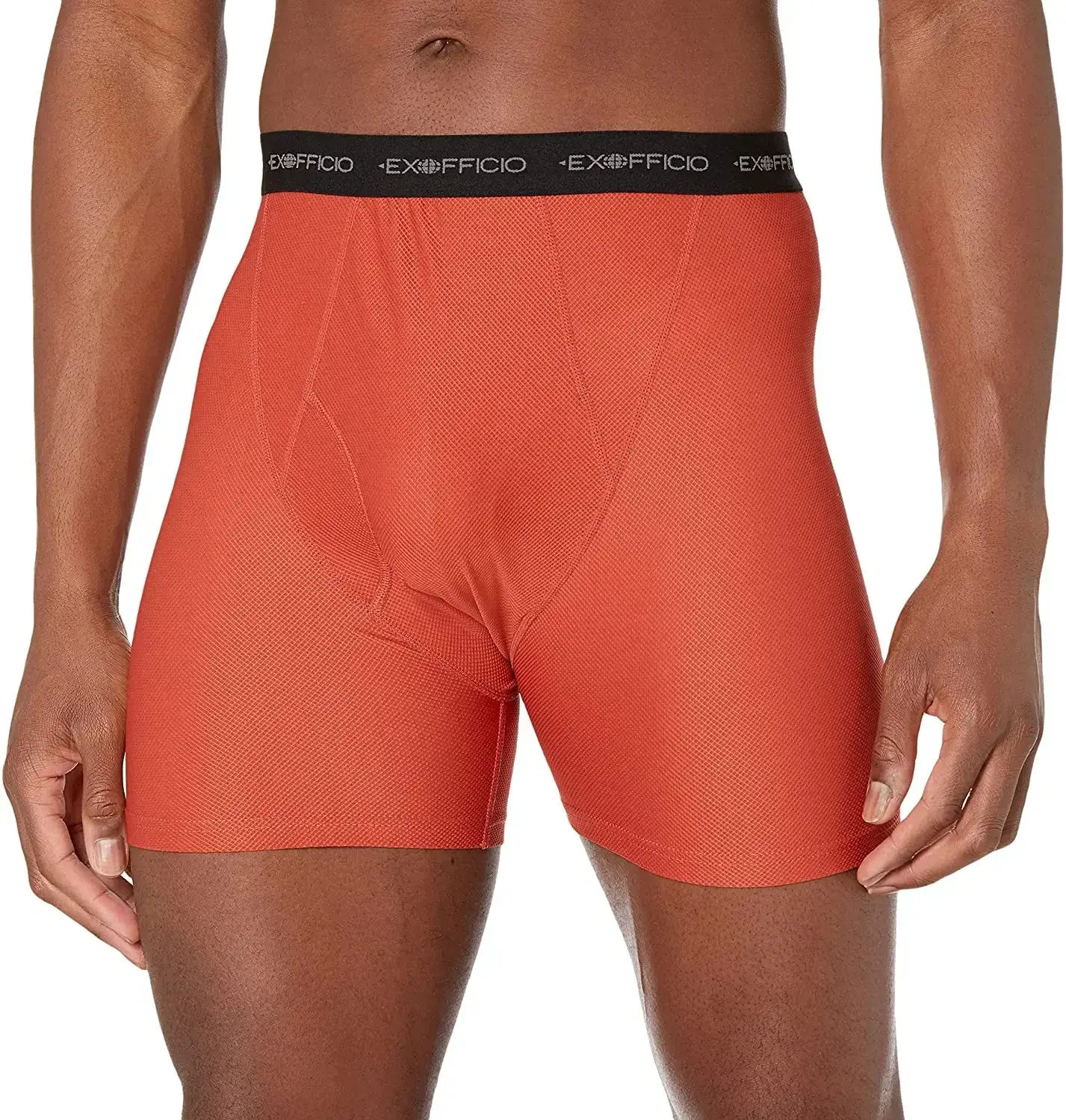 ExOfficio Men's Boxer Brief 2 Pack Men Sports Mesh Boxer Quick Drying Lightweight Breathable Outdoor Men Underwear USA Size