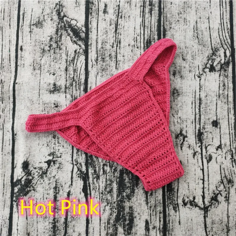 Chaud hommes femmes sous-vêtements respirants main Crochet taille basse Gstring natation bain de soleil string Sissy culottes Трусы Мужские — image 18