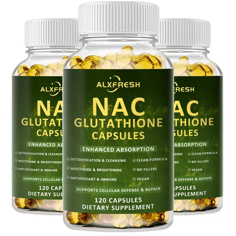 Premium NAC + Glutatione Complex Detox e potenziamento antiossidante con vitamina C | Supplemento per la salute del sistema immunitario a supporto del fegato
