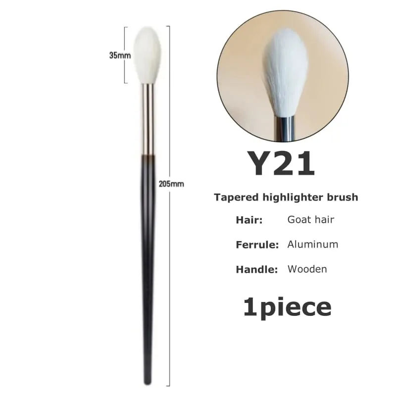 Tapered Highlighter Makeup Brushes Natural Goat Hair High Quality Face Blender Contour Make Up Brush Tools