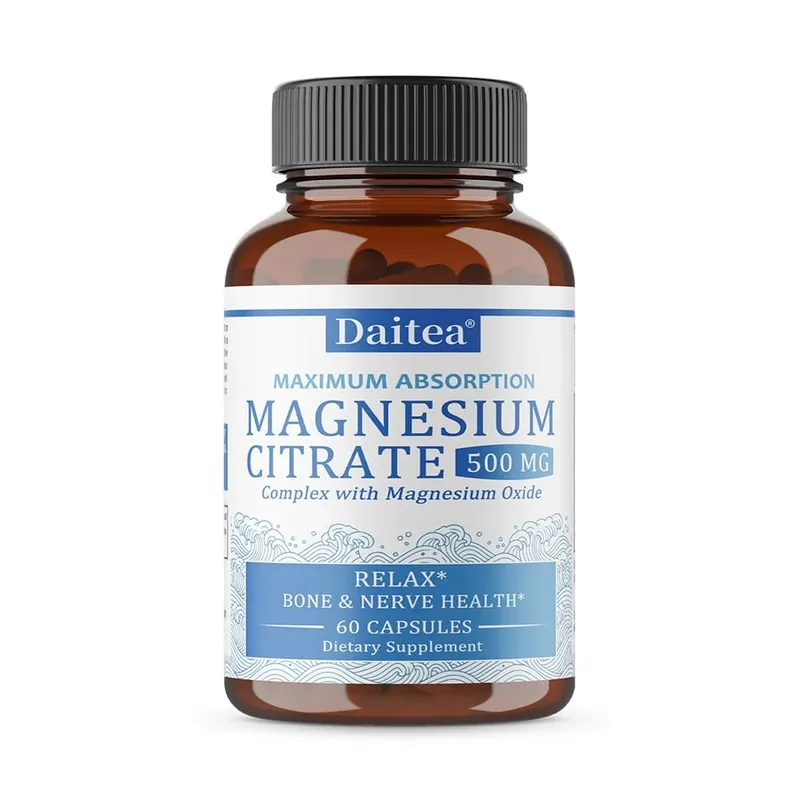 Sakin Rahatlama ve Sindirim Sağlığı Desteği için Magnezyum Sitrat Kompleksi 500 MG - Yüksek Emilimli Magnezyum Takviyesi — image 8