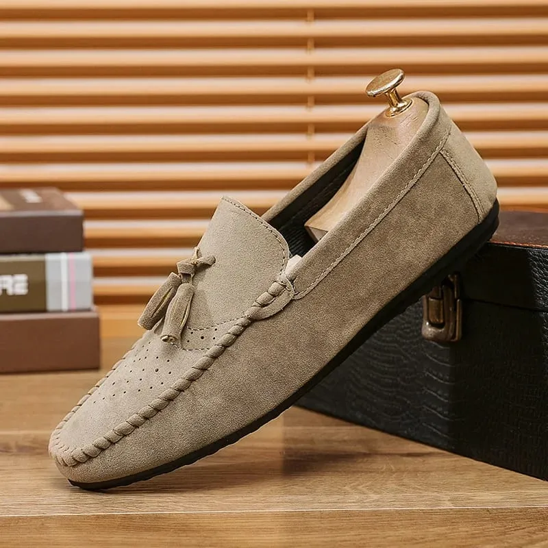Lässige Lederschuhe für Herren, weiche Sohlen, faule Loafer zum Fahren, vielseitige, trendige Flats, modische, leichte Herrenschuhe, Zapatos für Damen — image 8