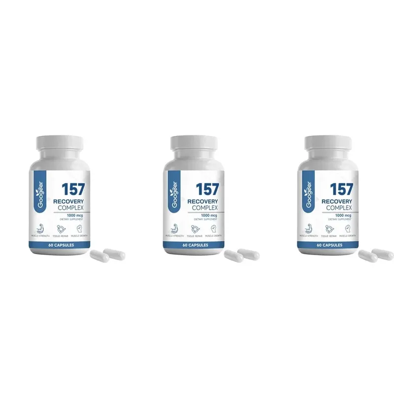 157 Recovery Complex Capsules พร้อม L-Valine และ L-Glutamine สำหรับการฟื้นฟูสนับสนุนการเจริญเติบโตของกล้ามเนื้อ Amino Blend 1,000 Mcg 60 แคปซูล — image 10