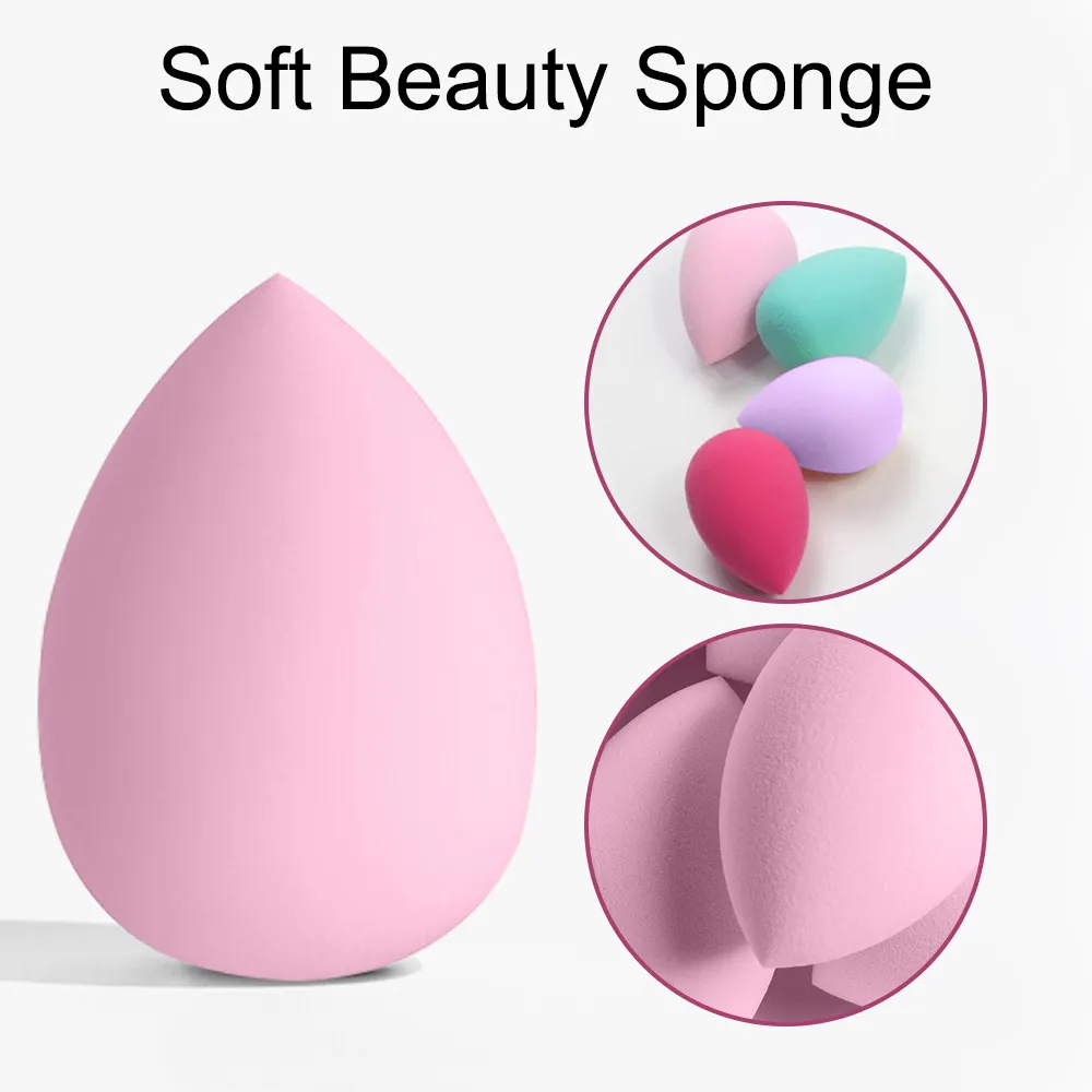 1-20 pçs pincéis de maquiagem conjunto sombra de olho fundação blush iluminador corretivo ferramenta de beleza feminina puffs beleza esponjas polegar puffs — image 4