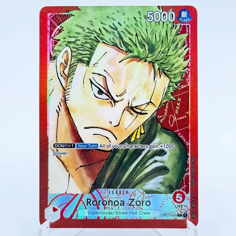 One Piece Roronoa Zoro Series Set Championship Treasure Cup Promo Anime Collectibles Carte replica fai da te Carta texture — image 8