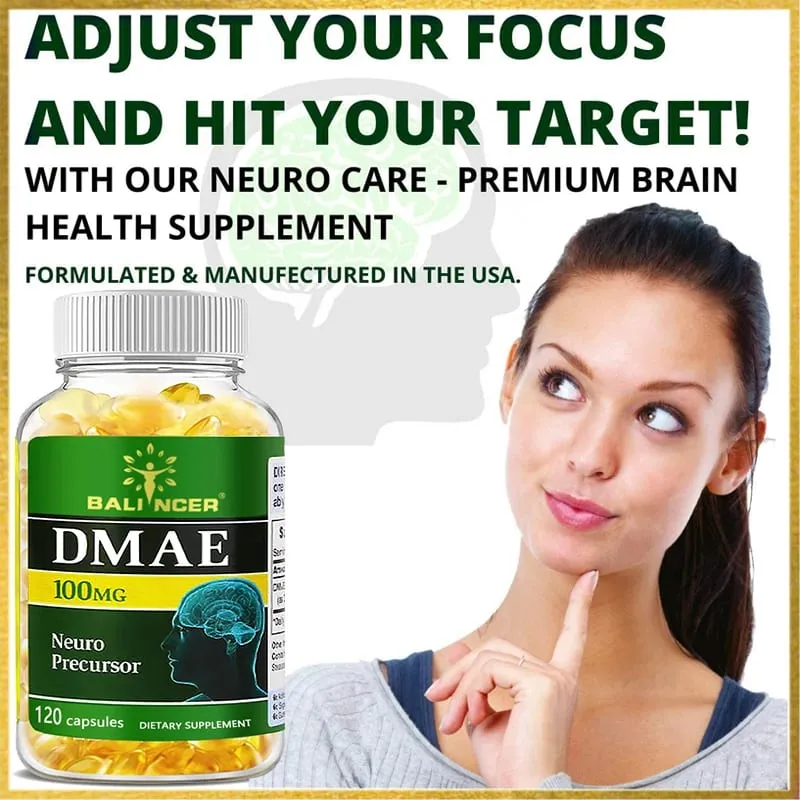 Συμπλήρωμα Nootropic Brain & Focus - Βελτιώστε τη μνήμη Νοητική εστίαση γνωστική λειτουργία για την υγεία της καρδιάς του εγκεφάλου — image 2