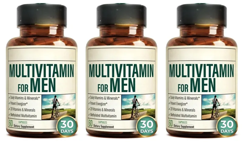 Multivitaminico per uomini Capsule di supporto per la salute immunitaria Contengono vitamine metilate e minerali chelati forniscono energia al corpo 60 — image 9