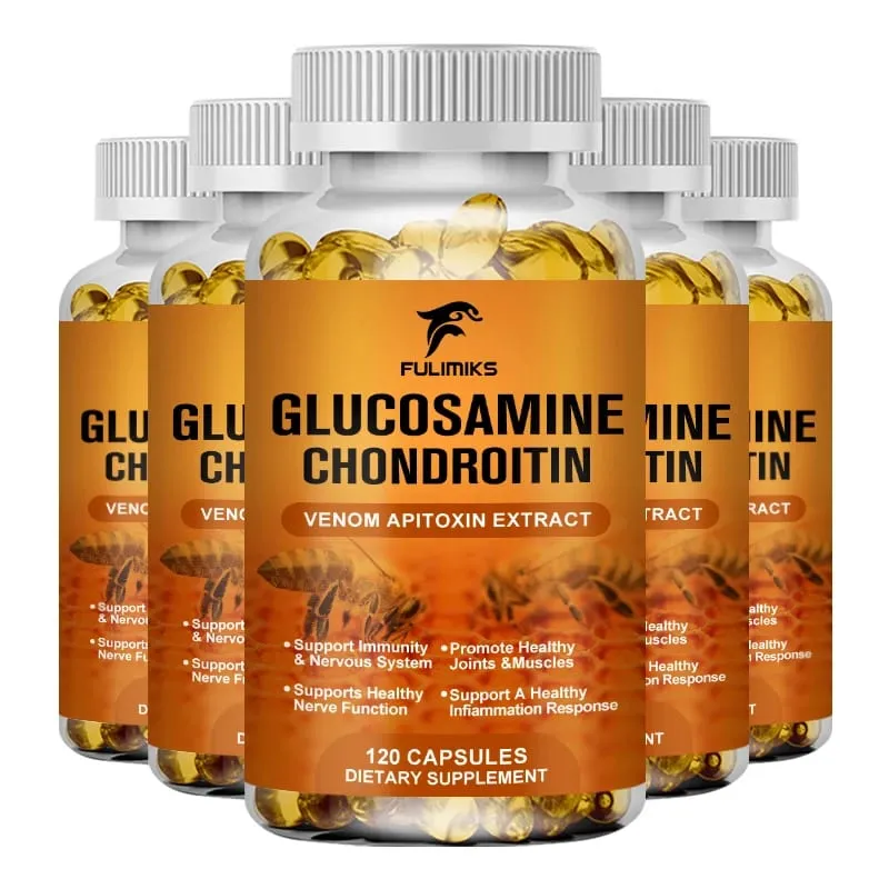 Glucosamine 1500 mg Chondroitin 1200 mg Extra Strength Capsules Joint Support Antioxidant Immune Support Supplement for Adults — image 9