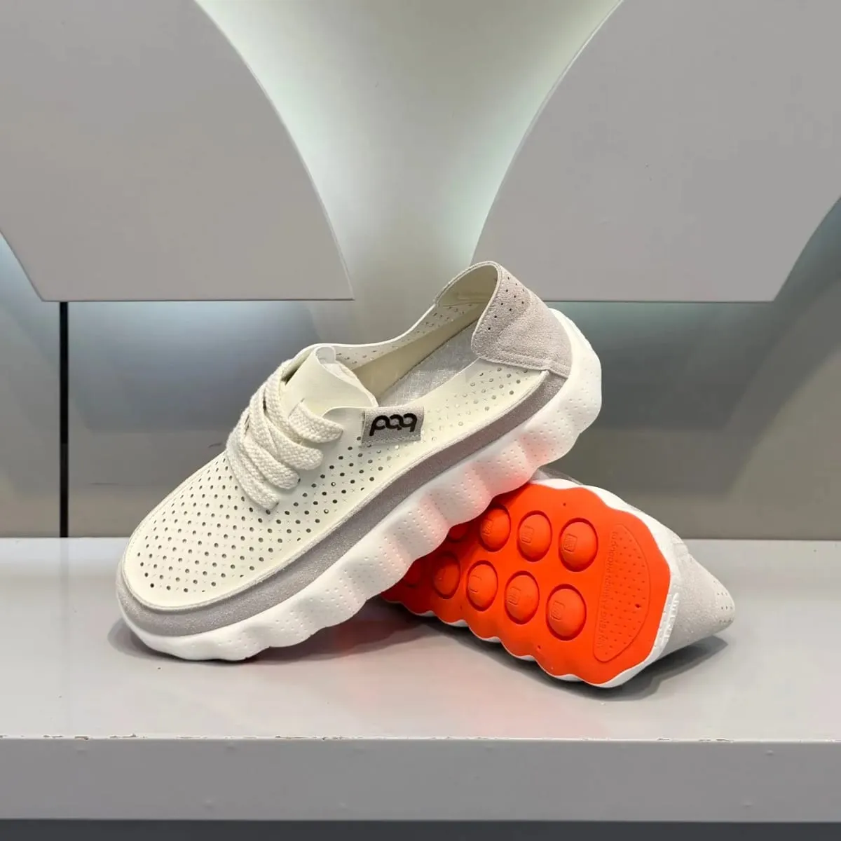 Lelaki Musim Panas Baru Sneakers Platform Chunky Kasut Lari Bernafas Kasut Kasual Tidak Gelincir Lelaki Luaran Kasut Berjalan Joging — image 4