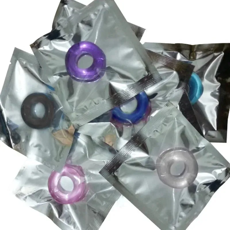5 pz Silicone Durevole Anello Del Pene Uomini Adulti Eiaculazione Ritardo Cazzo Anelli di Gomma Ingrandimento Del Pene Giocattoli Del Sesso Per Anello Del Sesso Maschile