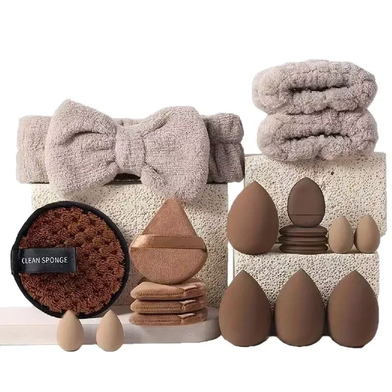 Sada 13 ks měkkých nadýchaných štětců na make-up pro kosmetické štětce na tvářenku s pudrovým práškem na oční stíny