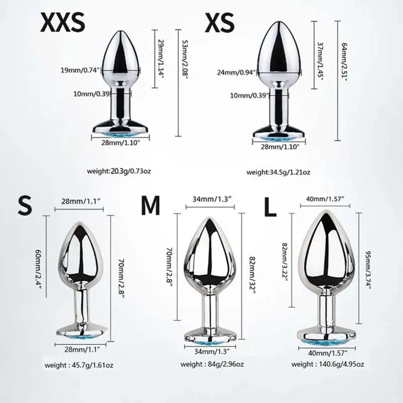 สแตนเลสรอบ Butt Plug Anal เครื่องประดับกระตุ้น Dildo สำหรับคู่เกย์เพศของเล่นผู้ใหญ่ Plug — image 4