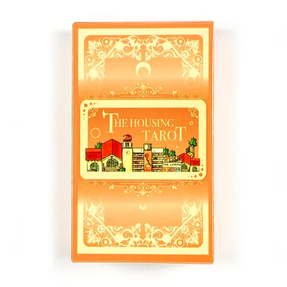 L'alloggiamento Tarocchi 78 carte Versione inglese Divinazione Giochi da tavolo Gioco di carte Riunioni di famiglia Intrattenimento Tarocchi