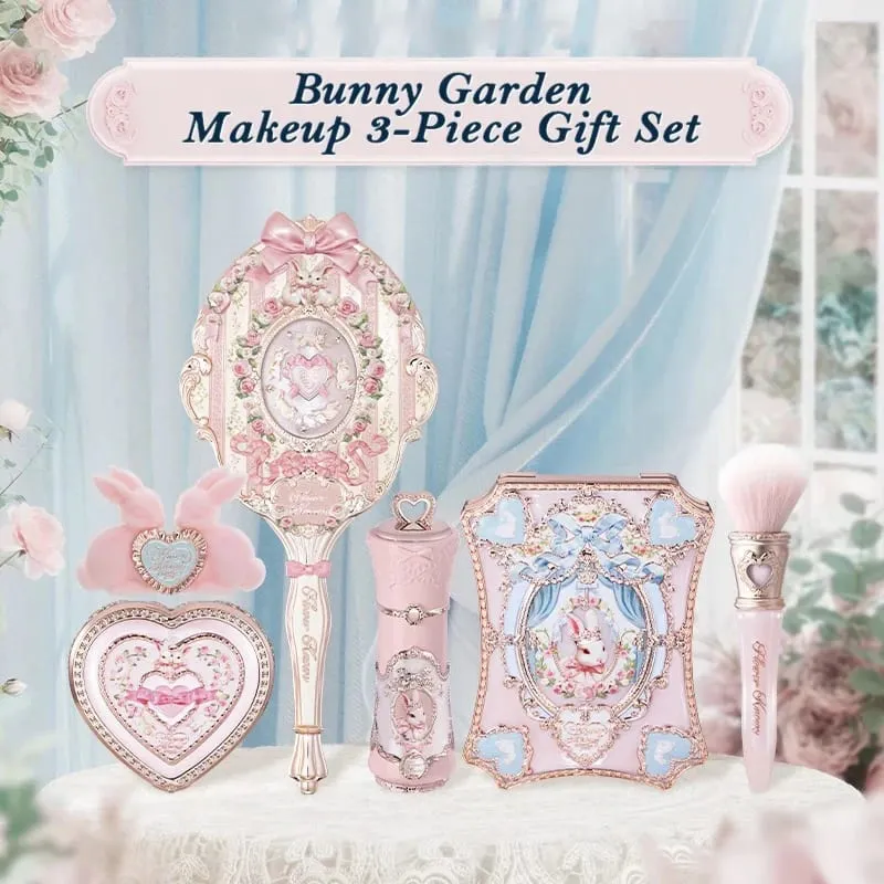 Flowers Knows Bunny Garden Collection Gavesæt Makeup Øjenskygge Palette Velvet Matte Lip Stick Lip Cream Blush De Maquillaje — image 2