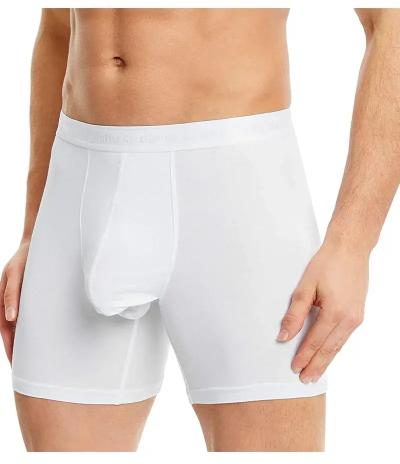 David Archy Lot de 3 boxers pour homme sous-vêtements basiques en micromodal doux et respirants à double poche à séchage rapide pour sport et fitness — image 8