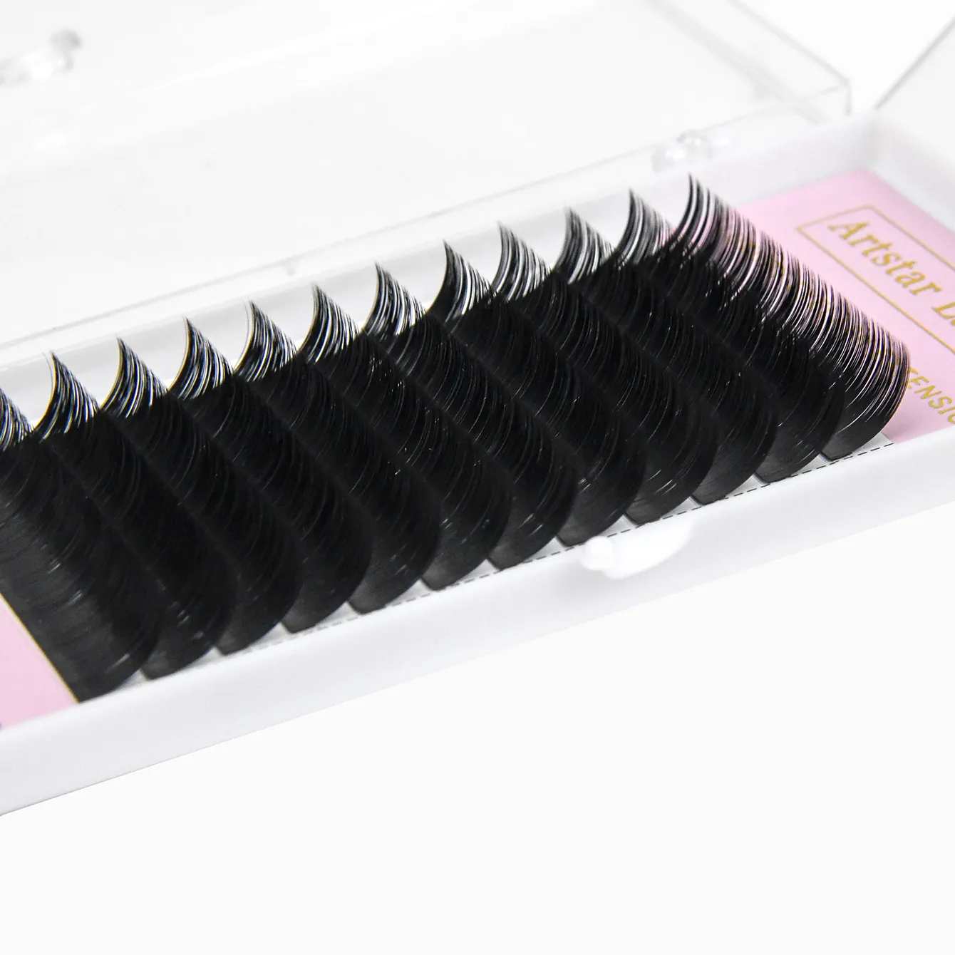 12 แถว/ถาดขนตาปลอม J B Curl 6-20 มม.ขนตา Matte Black Lashes แต่งหน้าเครื่องมือ — image 6
