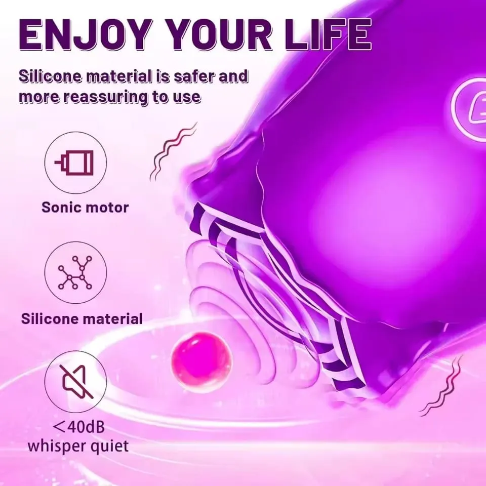 Powerful Sucking Vibrator for Women Vacuum Clitoris Stimulator Female Oral Nipple Clit Sucker Vibrating Adults Sex Rose Toys 18+