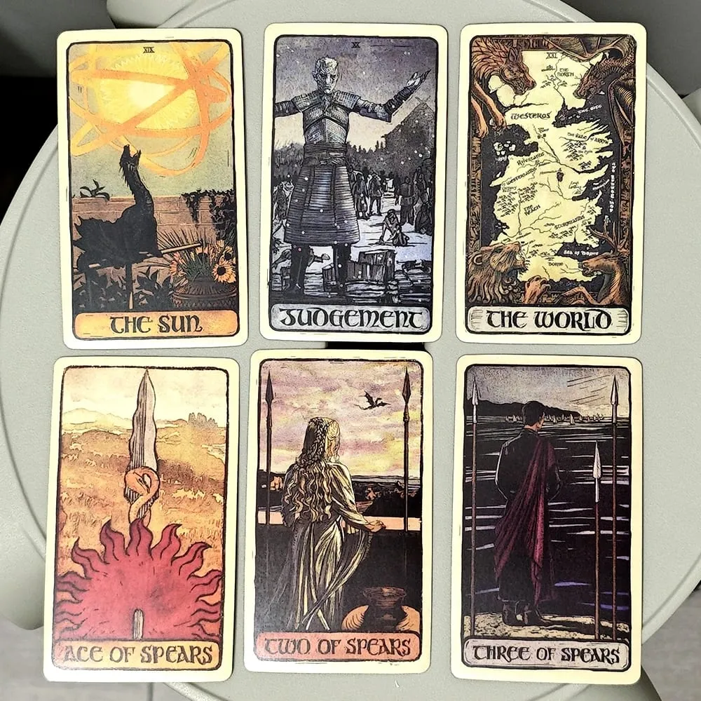 MENDAPAT Dek Tarot 10.3*6sm 78 Kad Bergambar Cantik — image 3