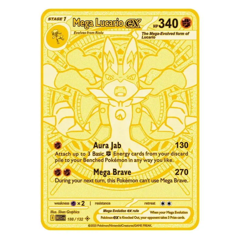 2026 ใหม่ Pokemon การ์ดโลหะ 10000 คะแนน Arceus Charizard Super Card Golden ภาษาอังกฤษ Mewtwo Vmax GX EX อะนิเมะคอลเลกชันการ์ดของขวัญ — image 39
