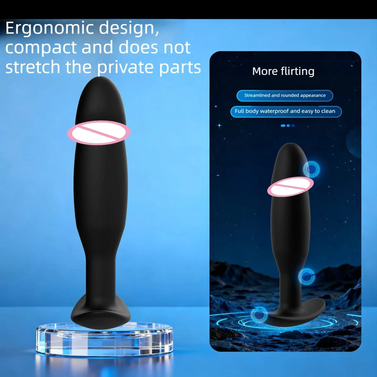 1 Piece Silicone Anal Plug Anal Dilator Soft Butt Plug for Men Women and Couples Sex Toys for Men and Women — image 6