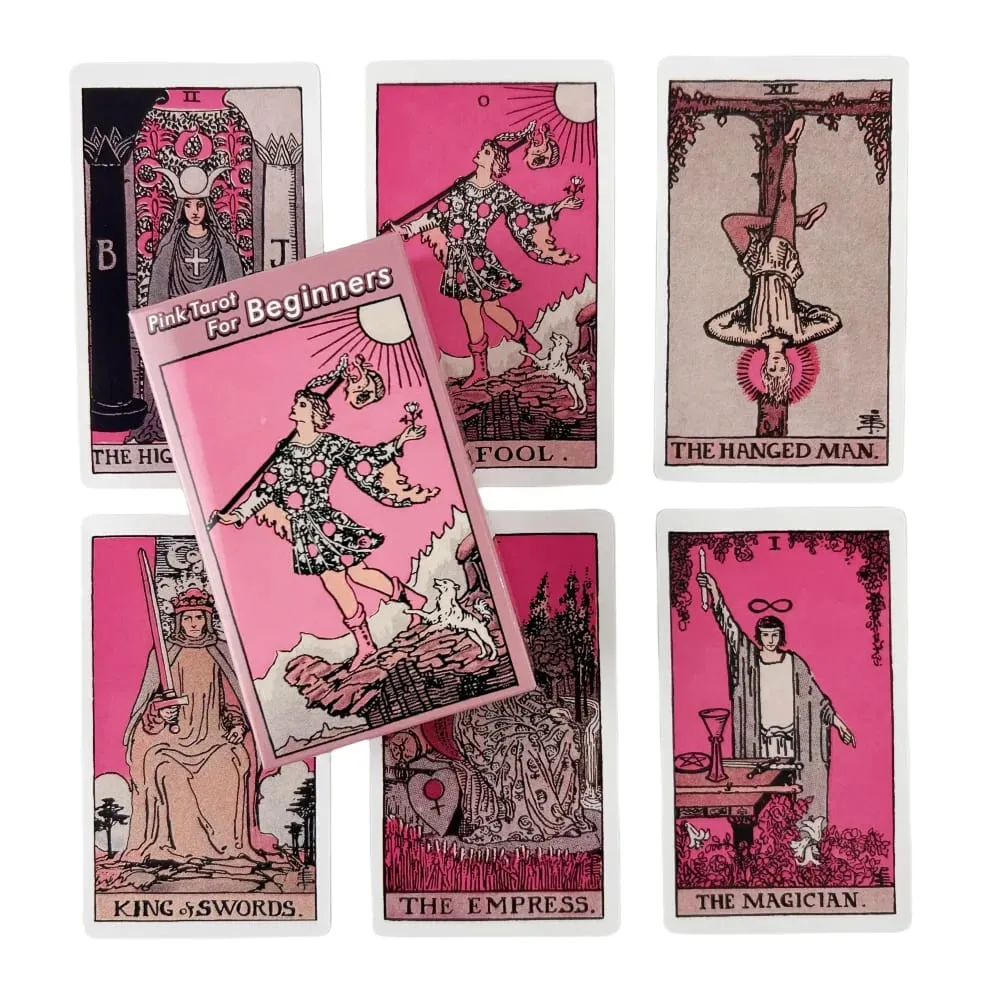 Rider 78pcs Tarot Cards Deck Set for Beginners,Prophecy Divination Deck Family Party Game Tarot Cards Deck — image 3