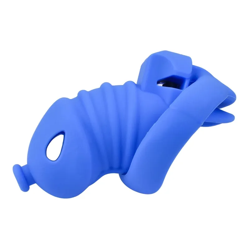 Cage à pénis en Silicone pour homme, ceinture de chasteté, gode, serrure Anti-fuite, jouets sexuels pour hommes, accessoires érotiques — image 10