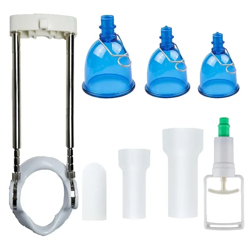 Biegen Richtige Penis Extender Erweiterung mit Vakuum Tasse Bahre Traktion Exerciser Sex Spielzeug Männer Dick Enhancer Größeres Wachstum — image 1