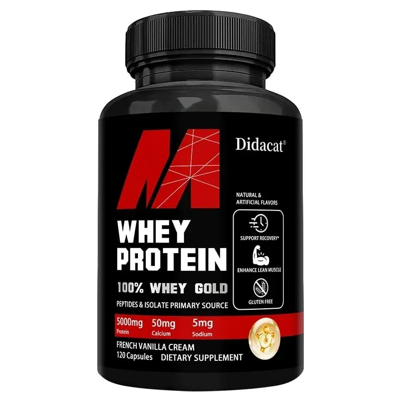 Didacat Whey Protein Concentrate dengan 5000mg Protein Bebas Gluten & Bukan GMO Meningkatkan Imuniti dan Menyokong Pemulihan Selepas Senaman — image 9