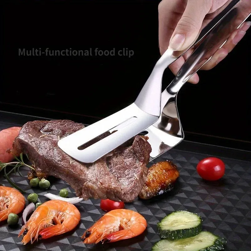 Küchenzange, Premium-Mehrzweckgreifer aus Edelstahl, Brotklammer/Steakklammer/Klemme für frittierte Steaks/Grillzange — image 3