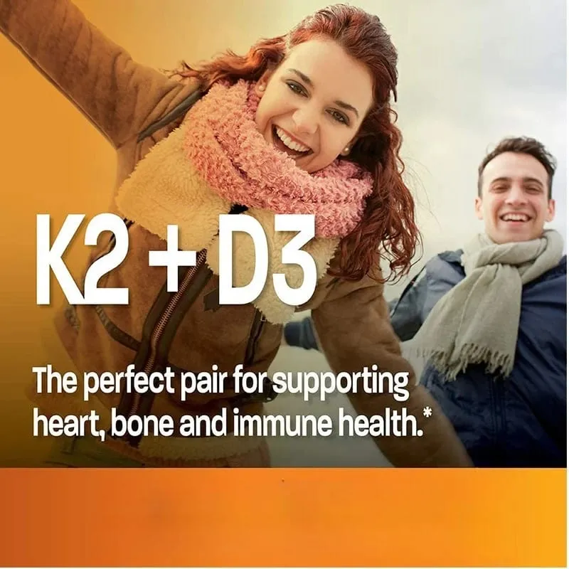 Vitamin D3 + K2(MK7) Supplement - Bone Joint Heart Immune Teeth and Skin Health Support - Non-GMO Supplement — image 4