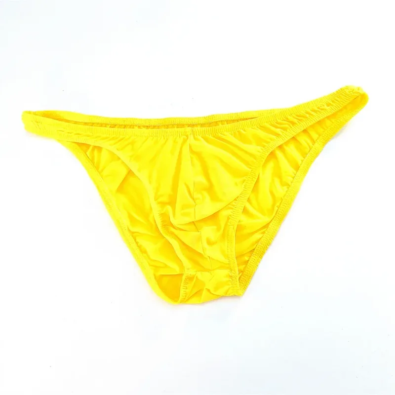 Rosa Herren-Slips, Nylon-Spandex, bequeme, atmungsaktive Unterhose mit niedriger Taille, schnell trocknende Herren-Bikini-Unterwäsche aus Eisseide — image 21