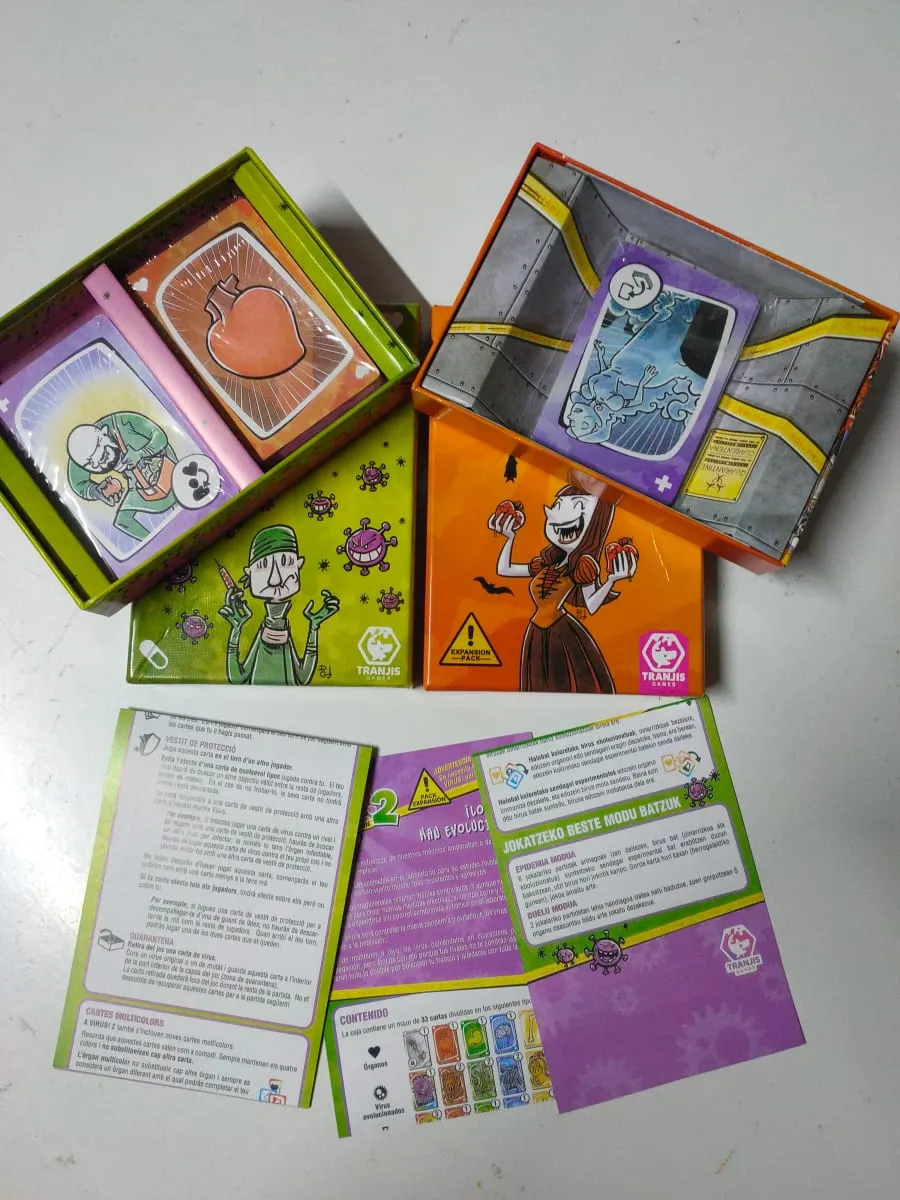 2026 Hot Selling Latest Virus Infected Card Game Card Interactive Toy Family Gathering Game Point. Jeu de cartes — image 3