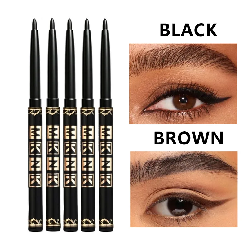 Schwarzbraune Eyeliner-Stifte, wasserfest, schweißfest und wischfest, mit einfachem Twist-Anwendungs-Eyeliner-Stift für kräftiges Augen-Make-up — image 3