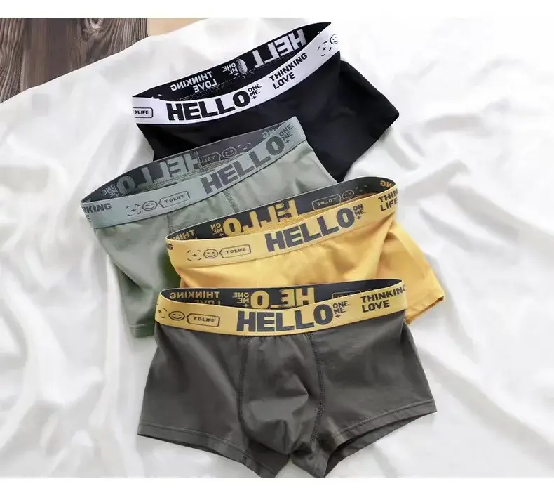 5 st herrunderkläder, andas bekväma snabbtorkande stretchiga boxerbyxor, sexiga kalsonger, trendiga boxertrosor för män