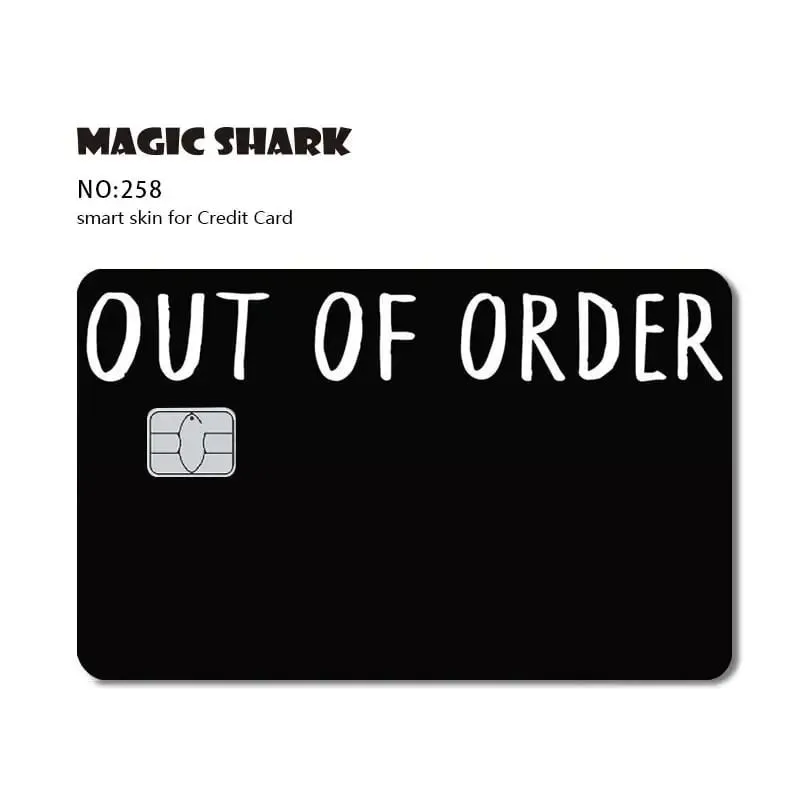 Magic Shark Dog Meme Hunter Snake Stonks 3M 무광택 PVC 전면 스티커 필름 커버 스킨 은행 직불 신용 카드 — image 13