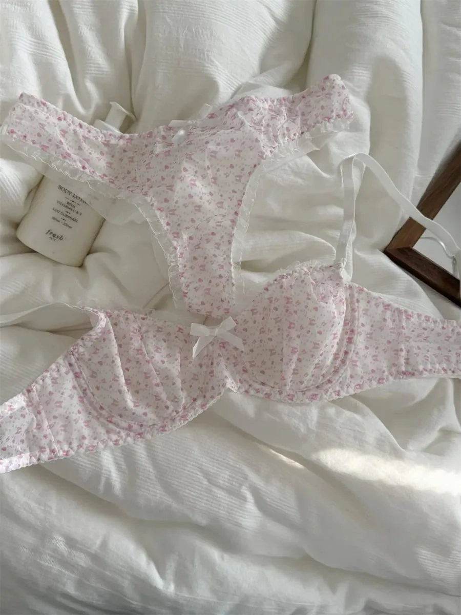 Seluar dalam sulaman mesh nipis bernafas sokongan atas payudara besar menunjukkan set bra kecil wanita push up pakaian dalam — image 6