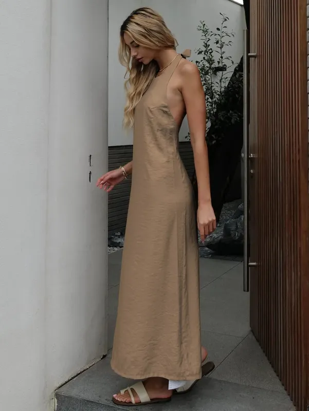 Abito elegante senza schienale da donna estate 2024 — image 11