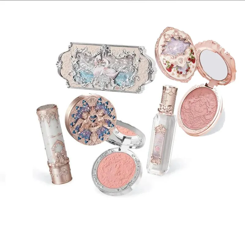 Flower Knows Kit per il trucco Set regalo completo per trucco professionale Sirena Angelo Evidenzia Cigno Rossetto Set da 5 pezzi — image 1