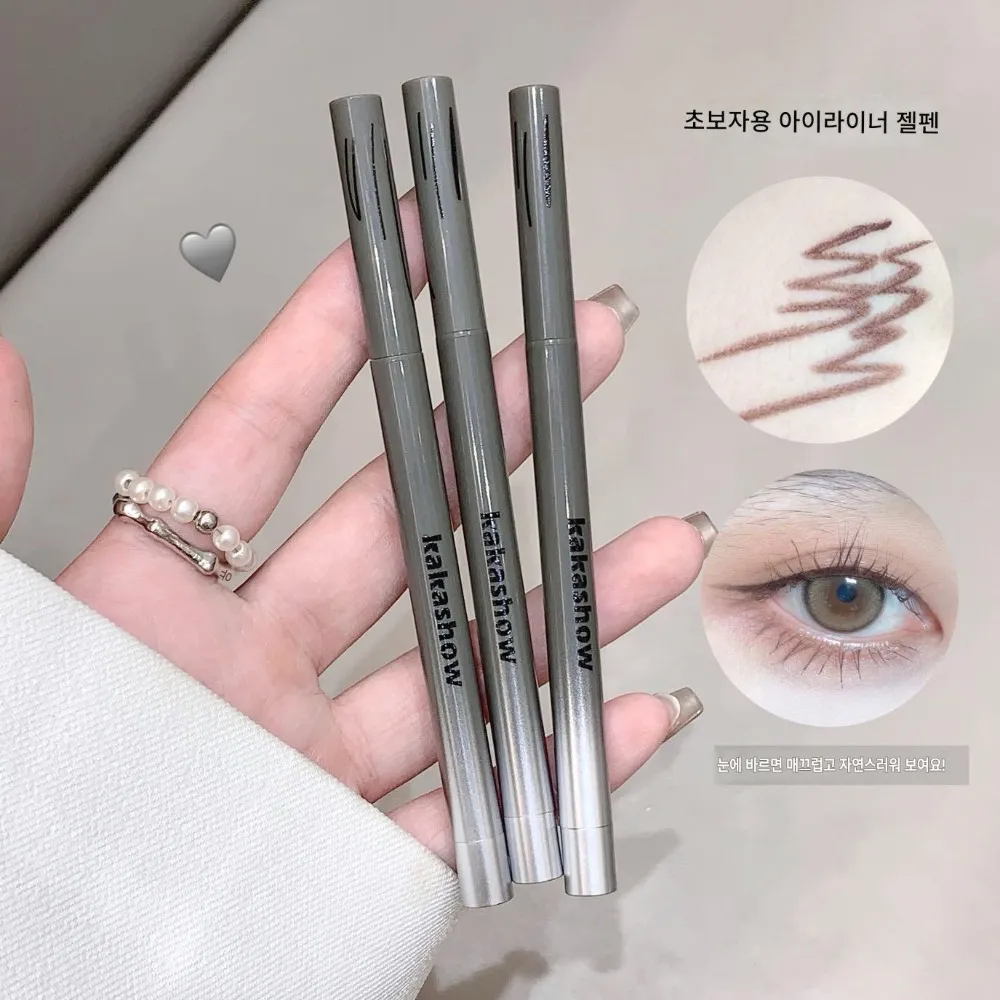 Kakashow Klej Eyeliner Śpiący jedwabny pędzel Natural Color Długotrwały makijaż oczu Wodoodporny Aegyo Sal Rozjaśnij Łatwe nakładanie makijażu — image 6