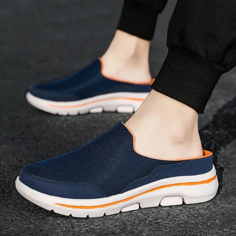 2024 männer Hausschuhe Sommer Atmungsaktiv Haus Hausschuhe Männer Dicken Boden Dias Mode Paar Wanderschuhe Chanclas Hombre — image 2