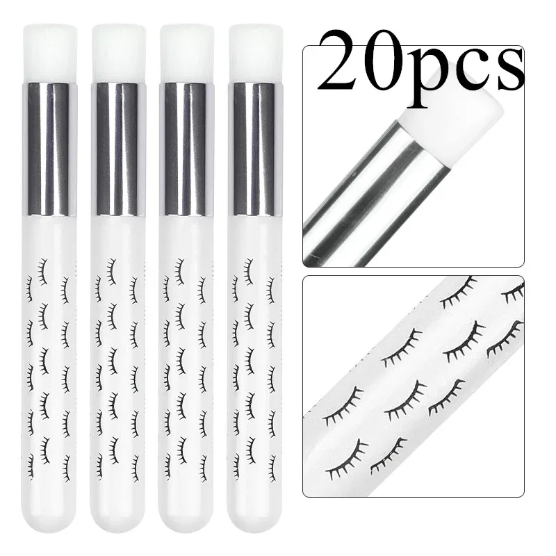 10 pezzi Spazzola per pulizia ciglia Applicatore per estensione ciglia Sopracciglio Naso Spazzole Bottiglia di lavaggio Cura della pelle Strumento di trucco Forniture pulite — image 18