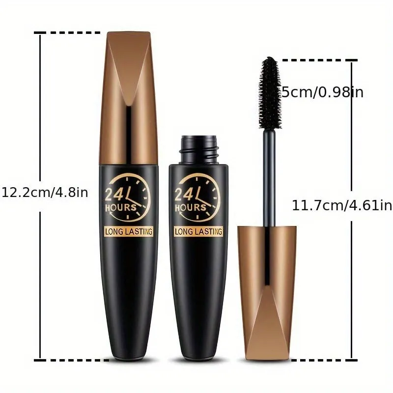 2ks/set 8D Curling Waterproof Mascara Long Lasting Fiber Formula Zvyšuje objem řas a design oční make-up šetrný k CurTravel — image 3