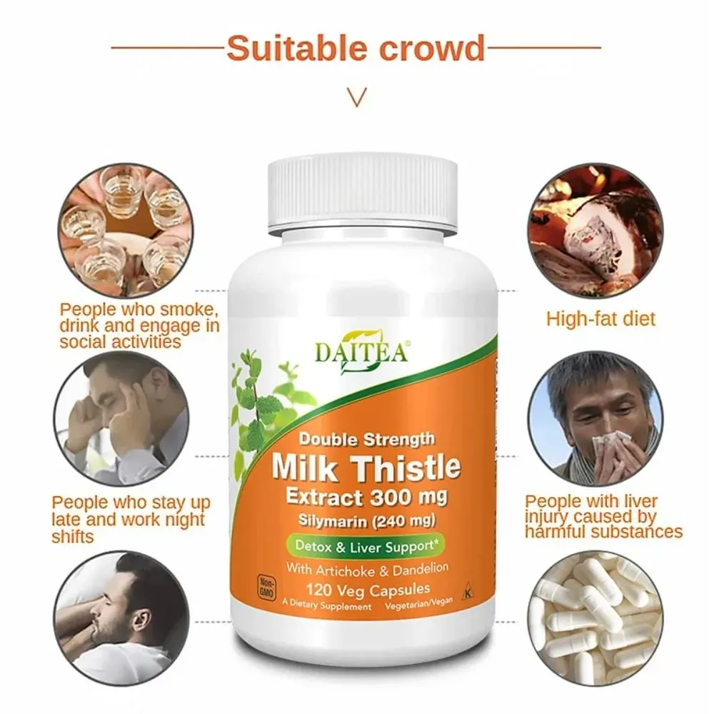 Liver Health Detox Cleanse Supplement | Artichoke Extract Milk Thistle & Dandelion Support A Healthy Liver Detoxify — image 3