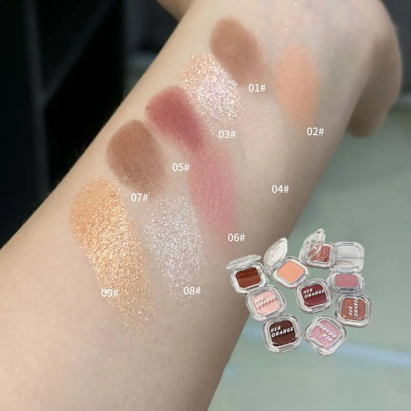 Eyeliner Monochrome rouge marron, Palette de poudre de fard à paupières, chocolat soyeux mat couché, ver à soie, maquillage imperméable aegyo-sal — image 7