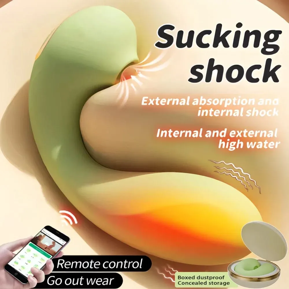 บลูทูธ APP ดูด G Spot Vibrator สวมใส่ Vibrating ไข่ช่องคลอดนวด Clitoris Stimulator เพศของเล่นสำหรับผู้หญิงกล่องชาร์จ — image 2