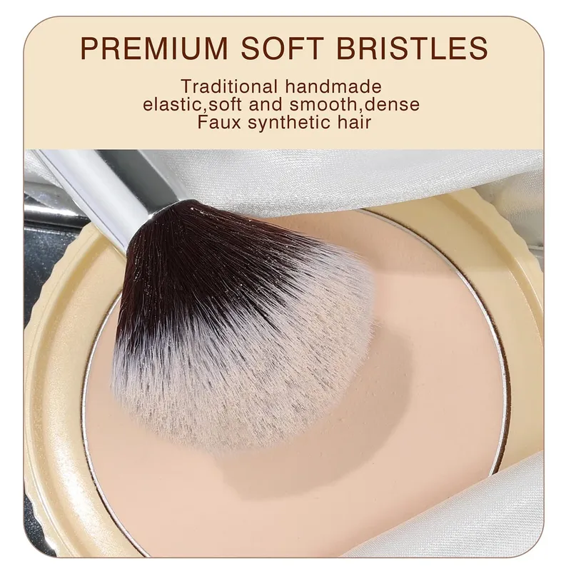 Set Berus Mekap 32pcs Hitam Gaya Baharu Kit Set Berus Pemerah Mata Bedak Kosmetik Lembut Premium Blending Foundation