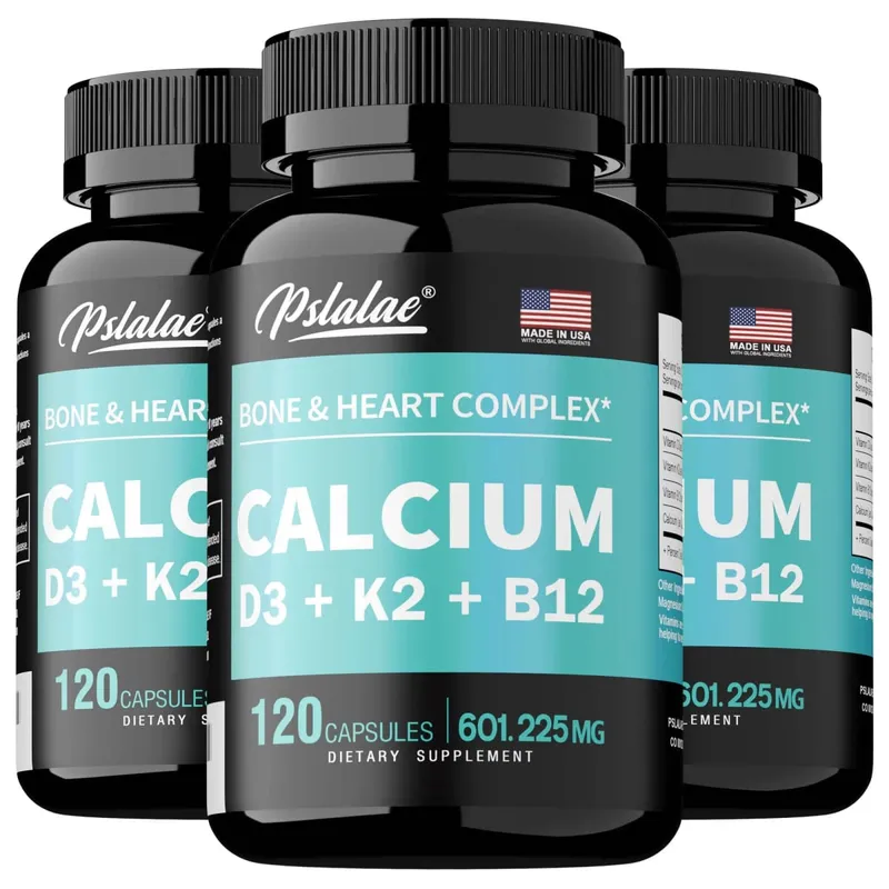 4-in-1 Calcium Supplement with Vitamin D3 K2 B12 - Supports Bones Teeth Heart and Immune System Function — image 8