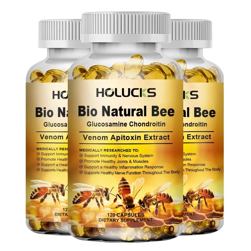 Bio Natural Bee Supplement with Apitoxin & Glucosamine Support Nerve Function Flexibility Alleviate Stiffness Confidence — image 10