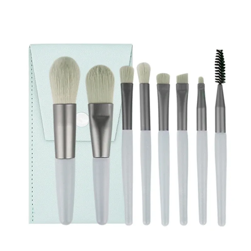 8Pcs Tragbare Make-Up Pinsel Set Frauen Kosmetik Lidschatten Erröten Pulver Schatten Foundation Blush Blending Concealer Make-Up-Tools — image 12