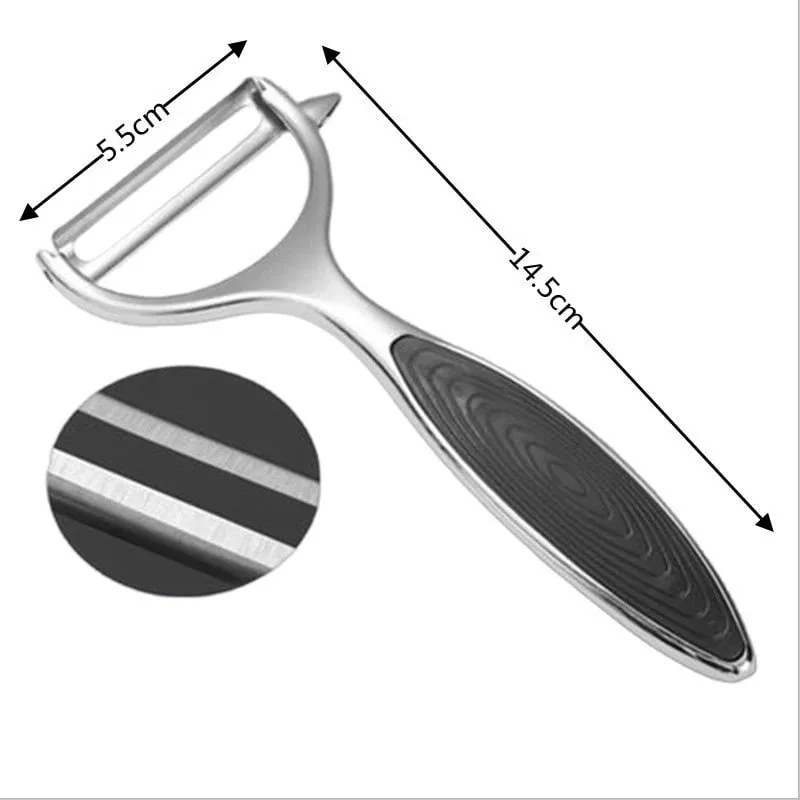 Stainless Steel Fruit Vegetable Tools Vegetable Peeler Potato Peeler Kitchen Accessories Non-slip Handle SGGJ001 — image 2
